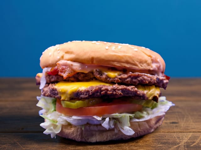 Double Bacon Cheeseburger.