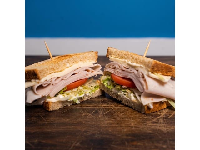 Turkey & Swiss Sandwich.