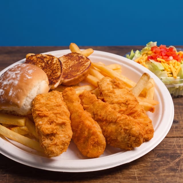 Chicken Strips Dinner.