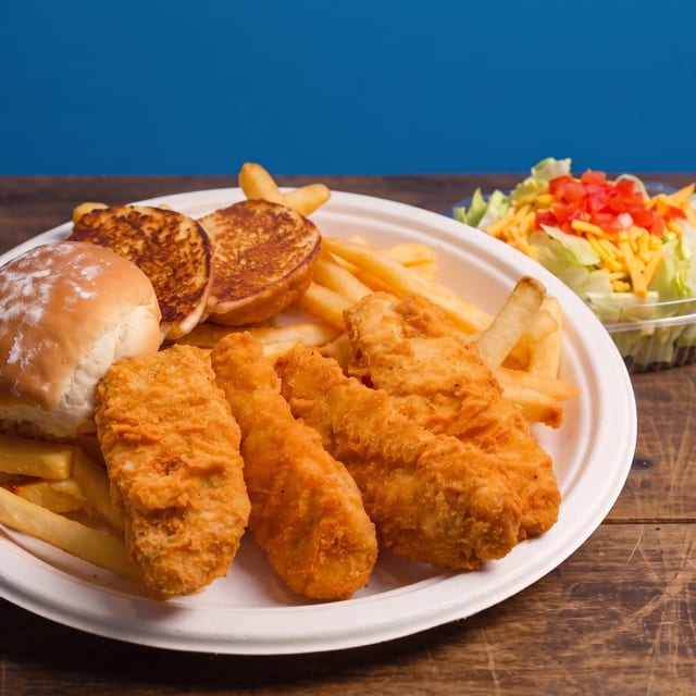 Chicken Strips Dinner.
