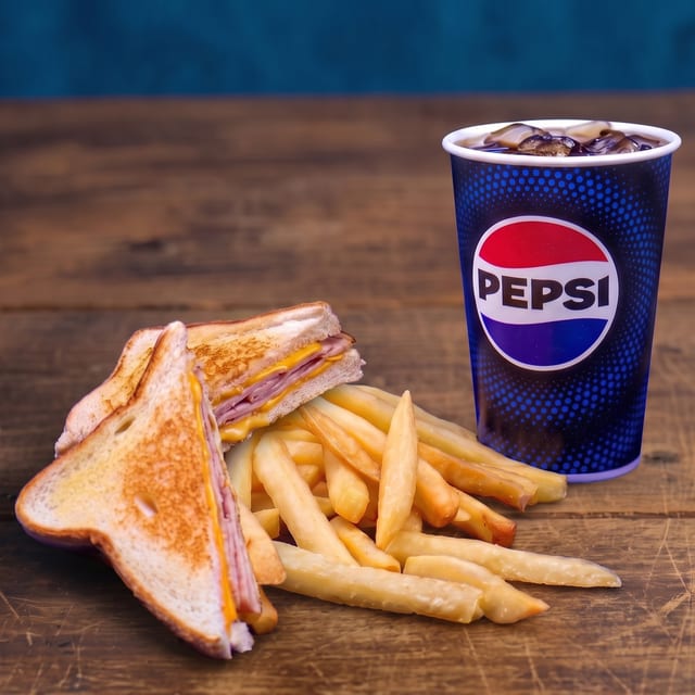Kids Grilled Ham and Cheese.